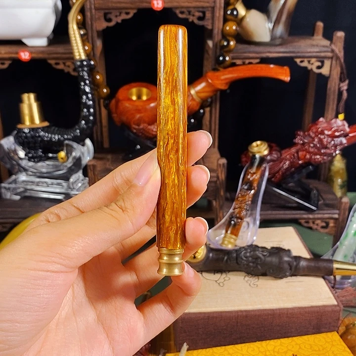 高端定制金丝楠烟嘴