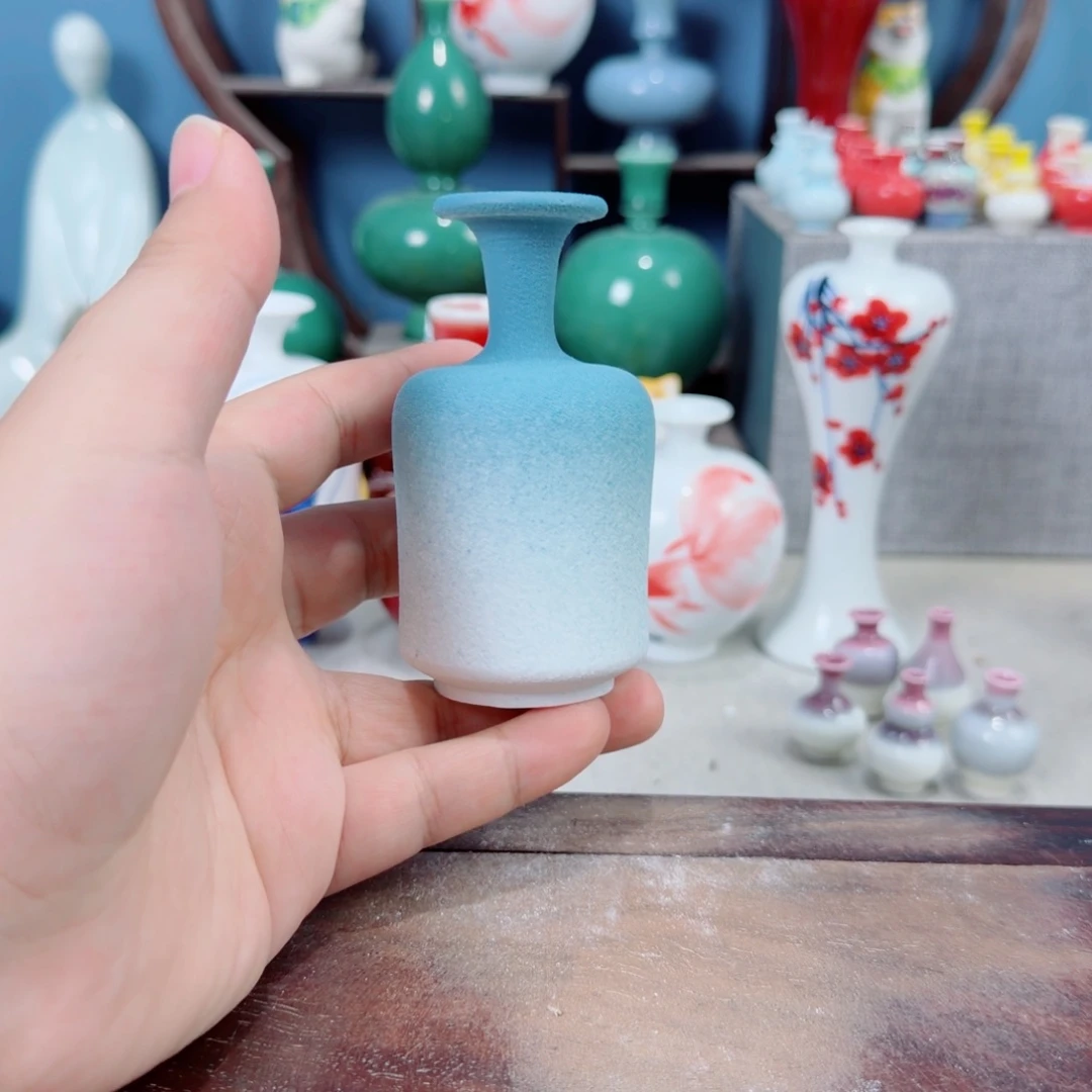 陶瓷手工小花器摆件