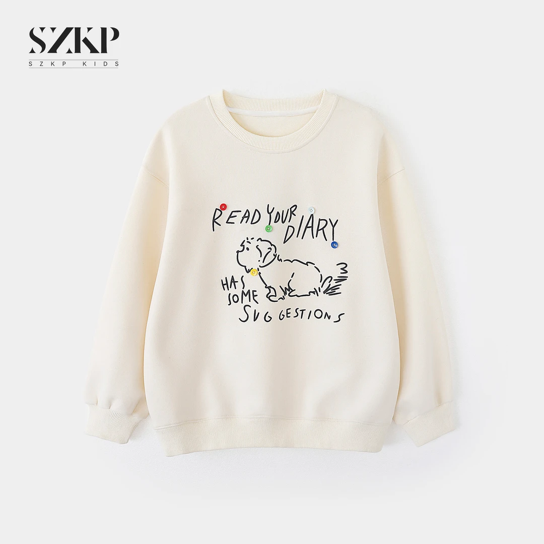 SZKP女童秋装新款时尚卫衣中大童洋气上衣儿童休闲衣服BGYQ552433