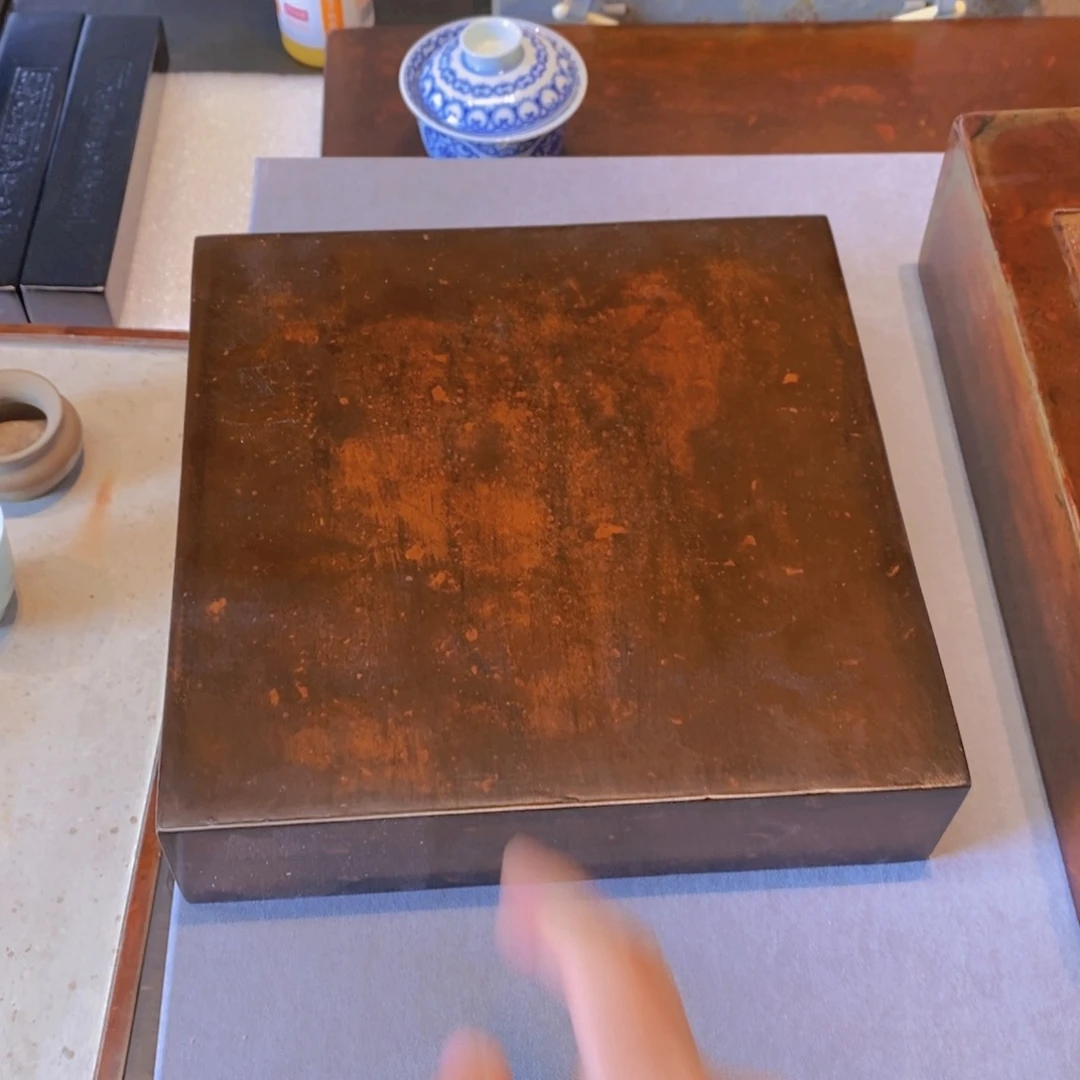 幄****坊20*20*4.6cm大漆金砖底座