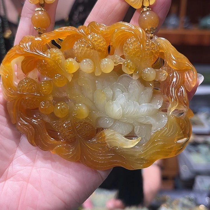 未镶嵌岫玉毛衣链