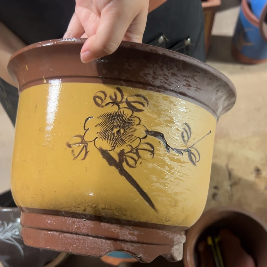 紫砂花盆瑕疵快快乐乐