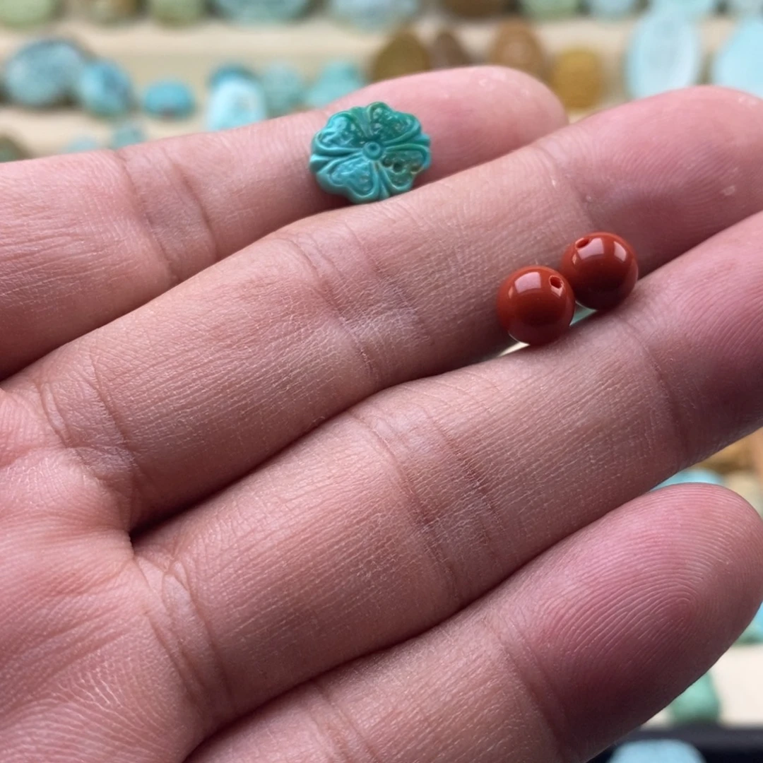 #***l未镶嵌南红玛瑙珠宝半成品