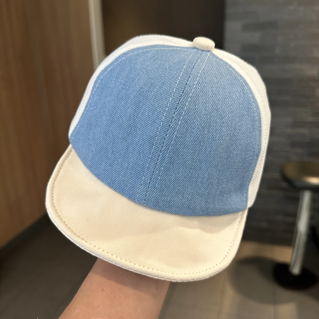 帽子棒球帽宝宝鸭舌帽遮阳帽牛仔婴儿儿童时尚百搭夏季蓝色韩版潮