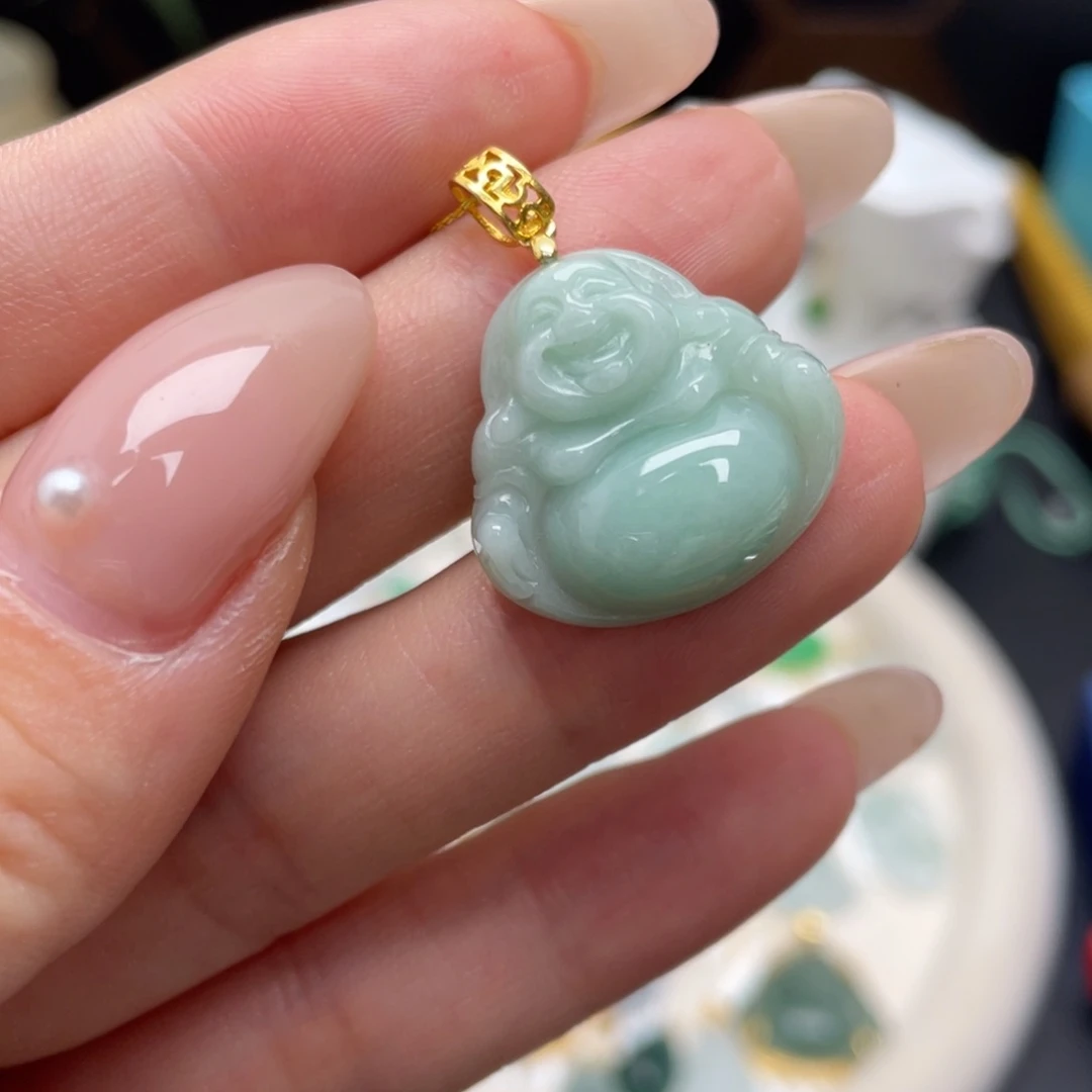 翡翠银S925镶嵌颈饰