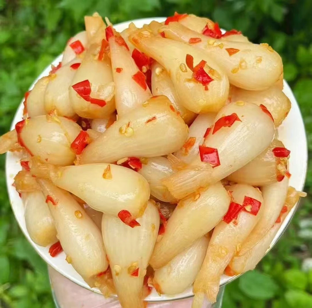 特色剁椒藠头酸荞头咸菜腌菜荞头腌制酸辣甜脆下饭菜湖南特产泡菜