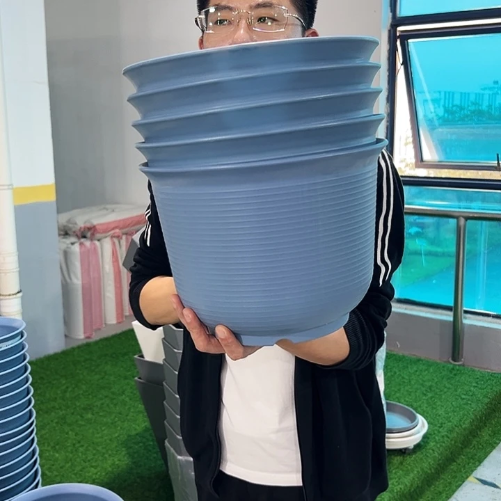 特价矮陶口30高21雾霾蓝5只无托