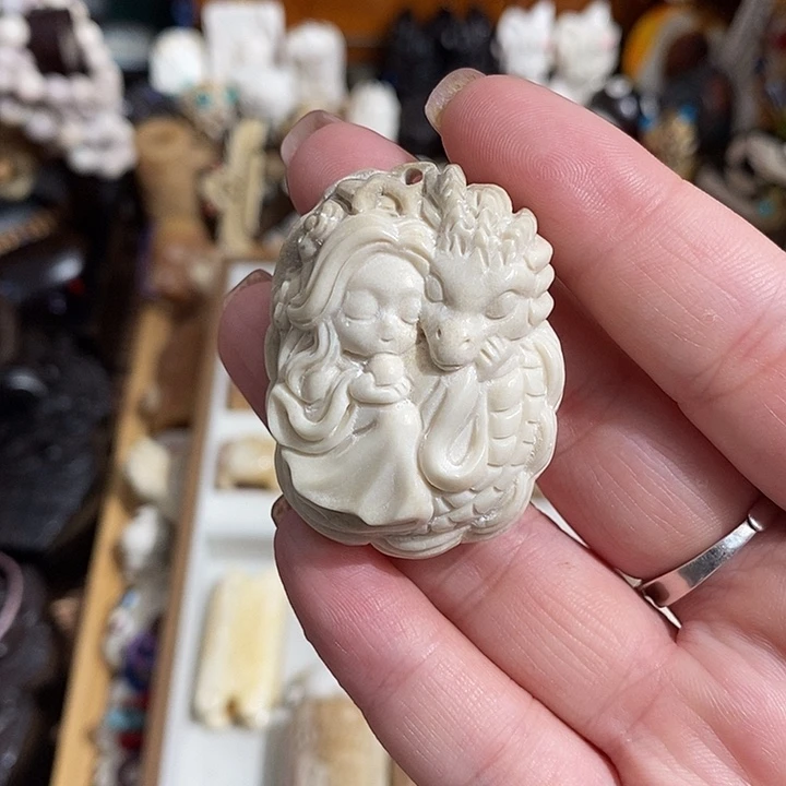 手串/手链鹿骨M20双面龙母牌鹿角