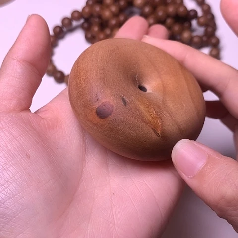檀香木老山檀香面包圈瑕疵