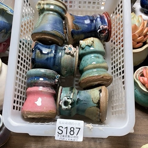 紫砂花盆187瑕疵品口径4厘米，我也