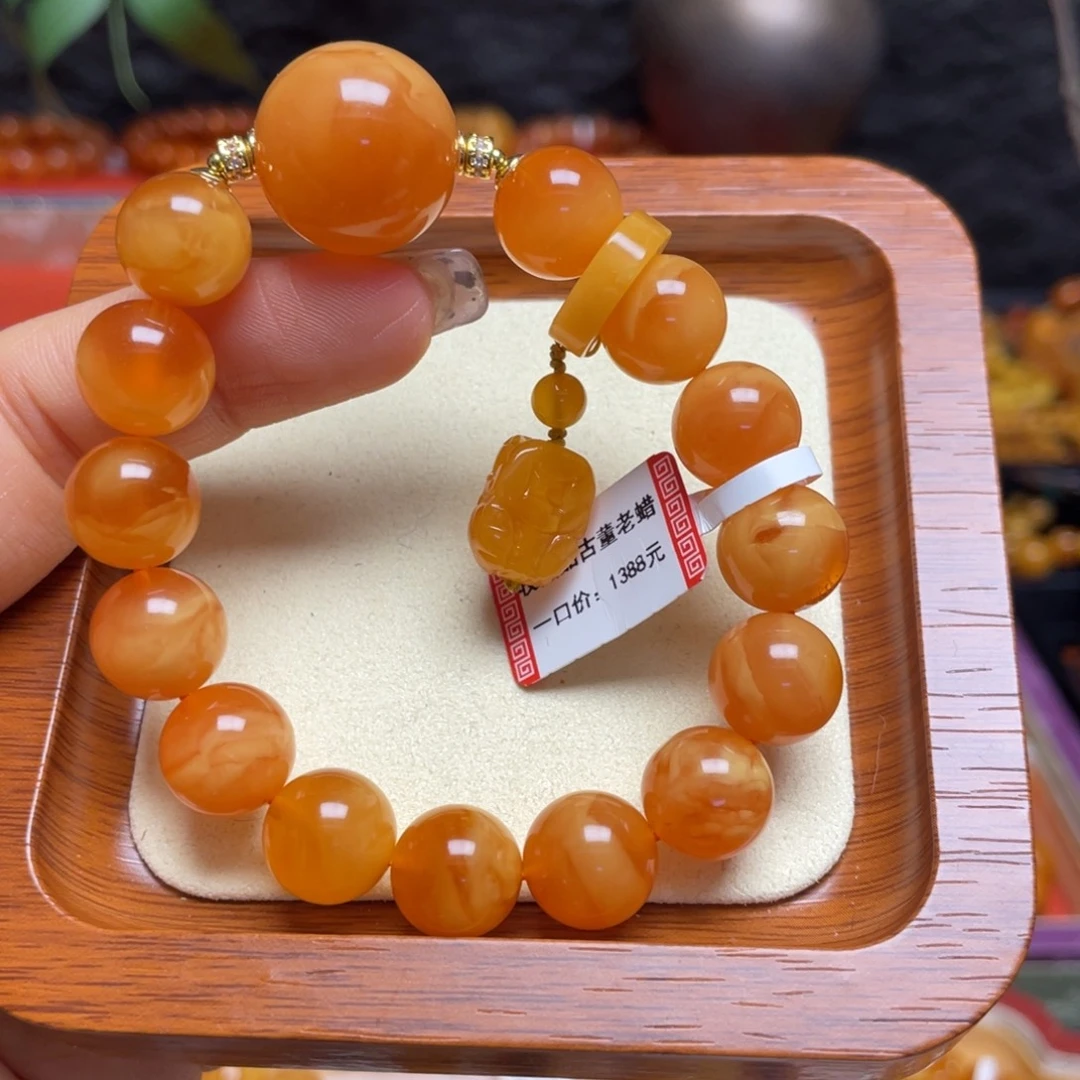 蜜蜡未镶嵌手链手串