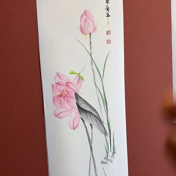 国画听兰老师花鸟