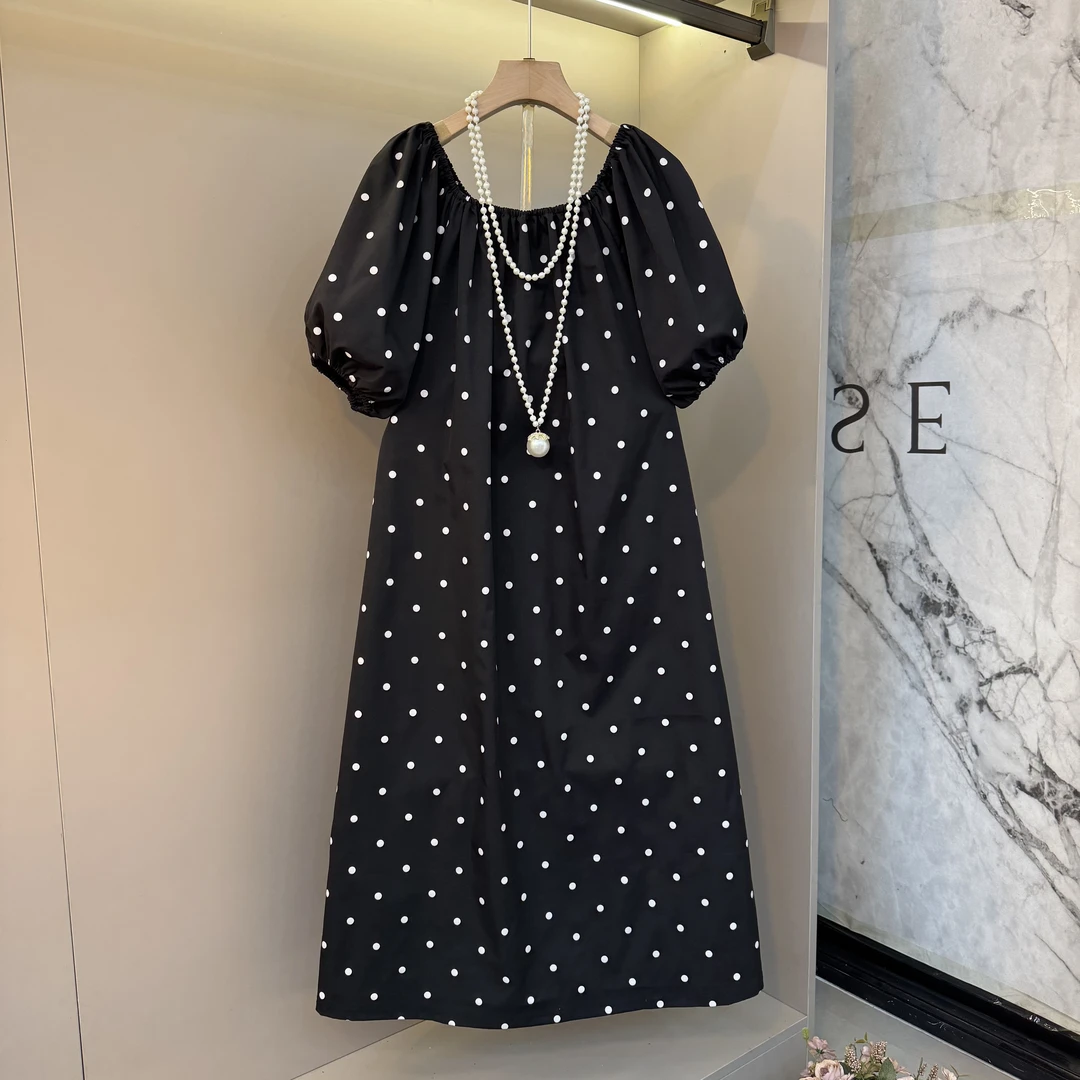 新款胖妹妹糖果纯色2025简约大方气质欧韩时尚可一字肩穿连衣裙