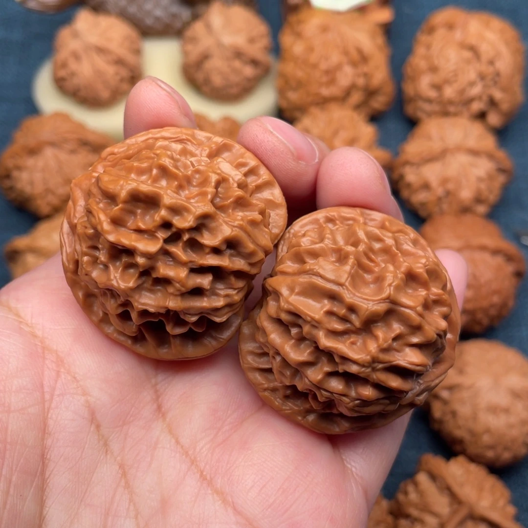 把件文玩核桃40毕业球龙鳞全品