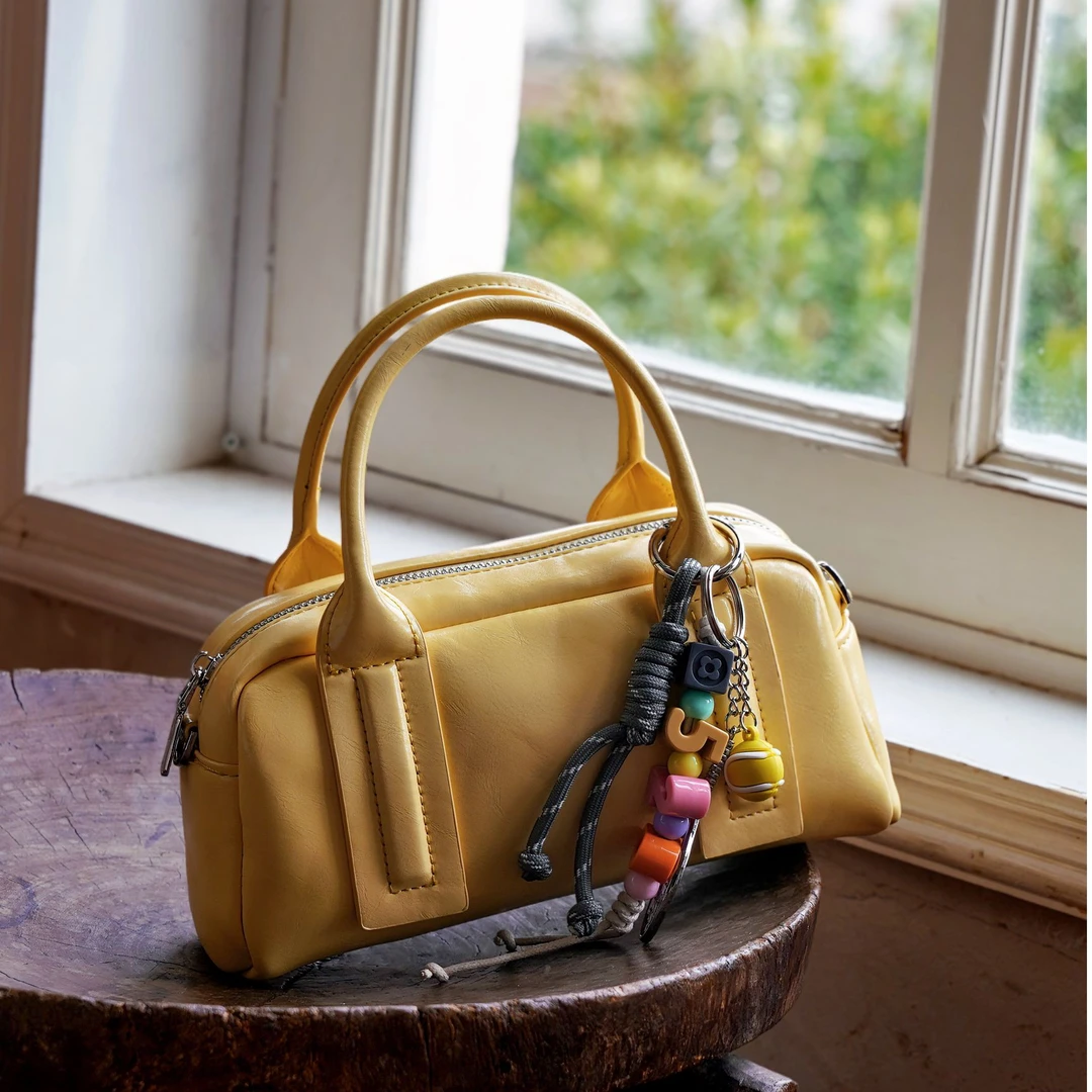 【爱美丽周年纪念日】时尚百搭简约通勤小众质感手提斜跨包-25802