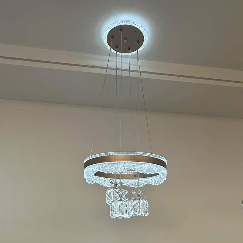 餐厅吊灯现代简约饭厅餐桌灯吧台网红卧室吊灯可调节新款中山灯具