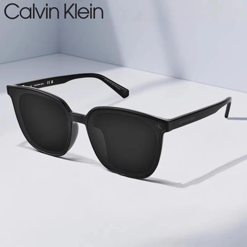 CK官方正品女款太阳墨镜方框防紫外线复古男士开车专用防晒遮阳镜