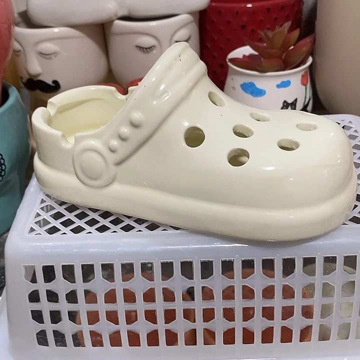 摆件陶盆有孔 微瑕介意勿拍