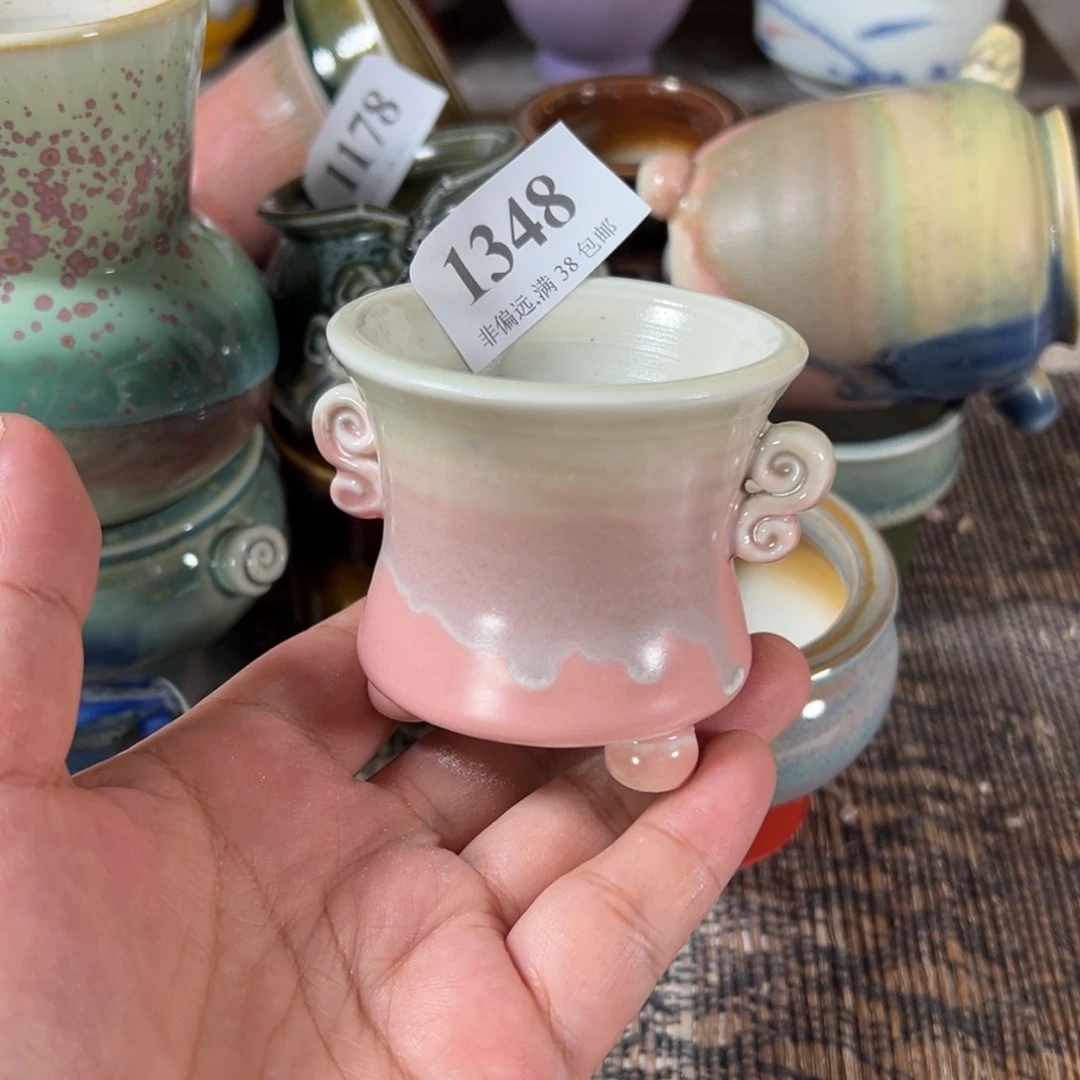 口6 手工花盆满30包邮