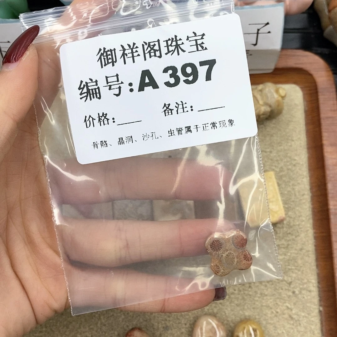 硅化珊瑚（珊瑚玉）A未镶嵌丿**绪
