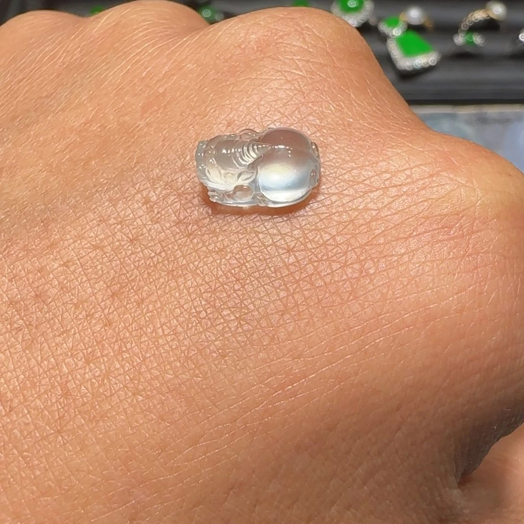 翡翠颈饰18K金镶嵌天然