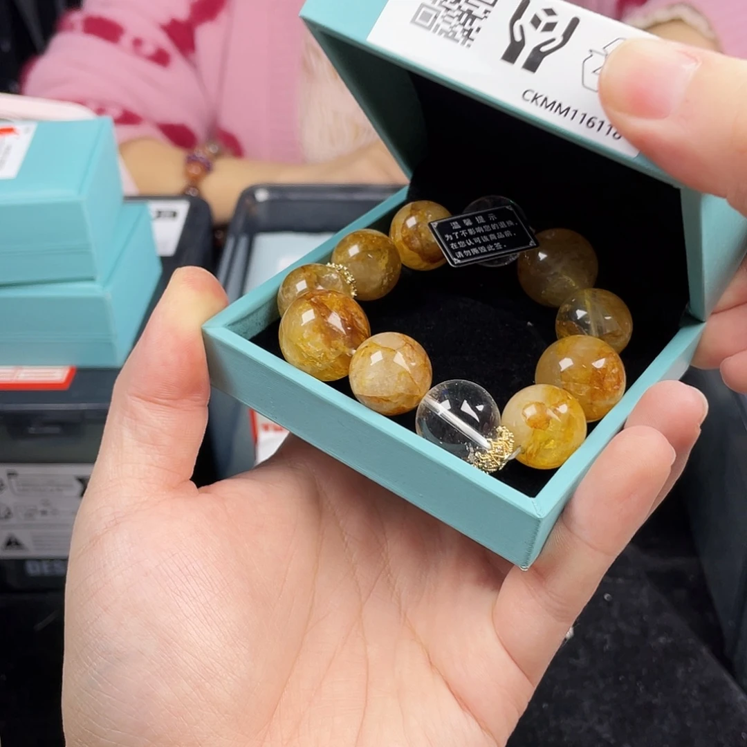 手串银S925镀金镶嵌水晶