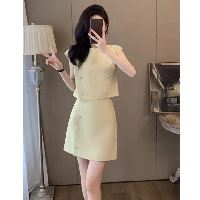 小香风气质减龄显瘦法式夏季时尚套装