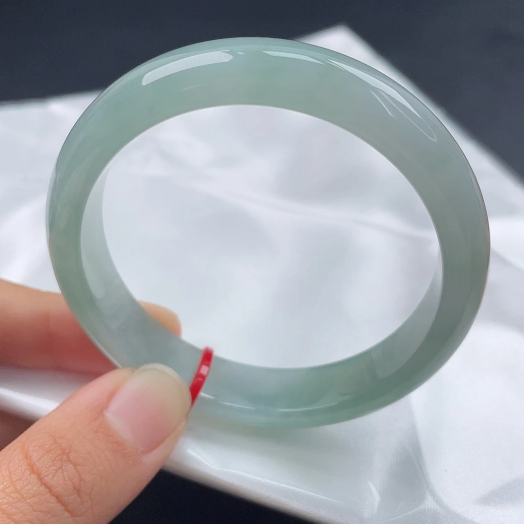 翡翠未镶嵌手镯5354正圈