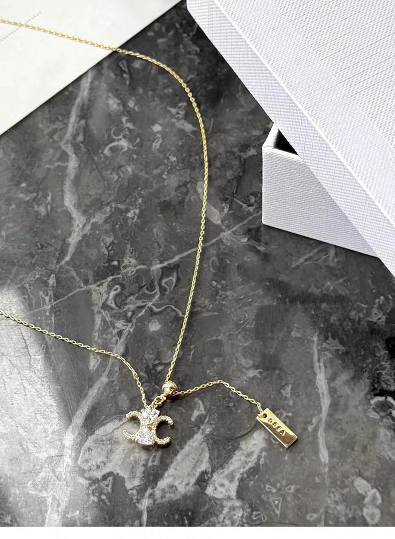 铜合金项链 东大门新款精工闪鉆多戴款项链锁骨链 5201