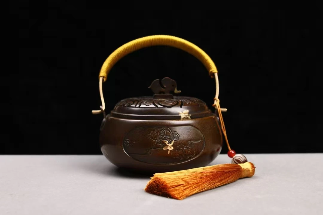 明清古典古风禅意手炉随身取暖小手炉香薰炉沉香盘香炉用碳暖手炉