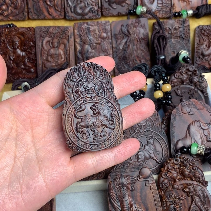 黄花梨/降香黄檀吊坠叔*黄花梨黄花梨