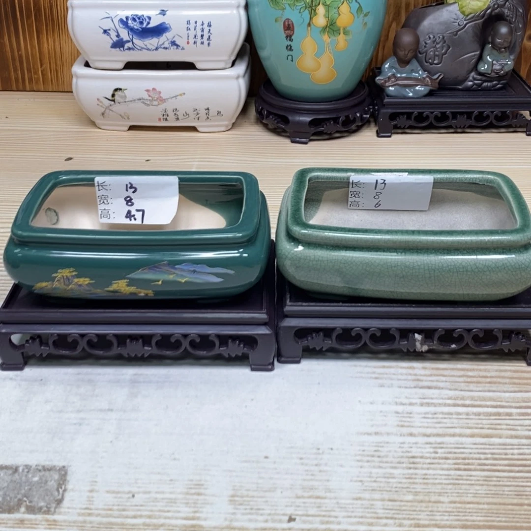 紫砂陶瓷花盆浮力