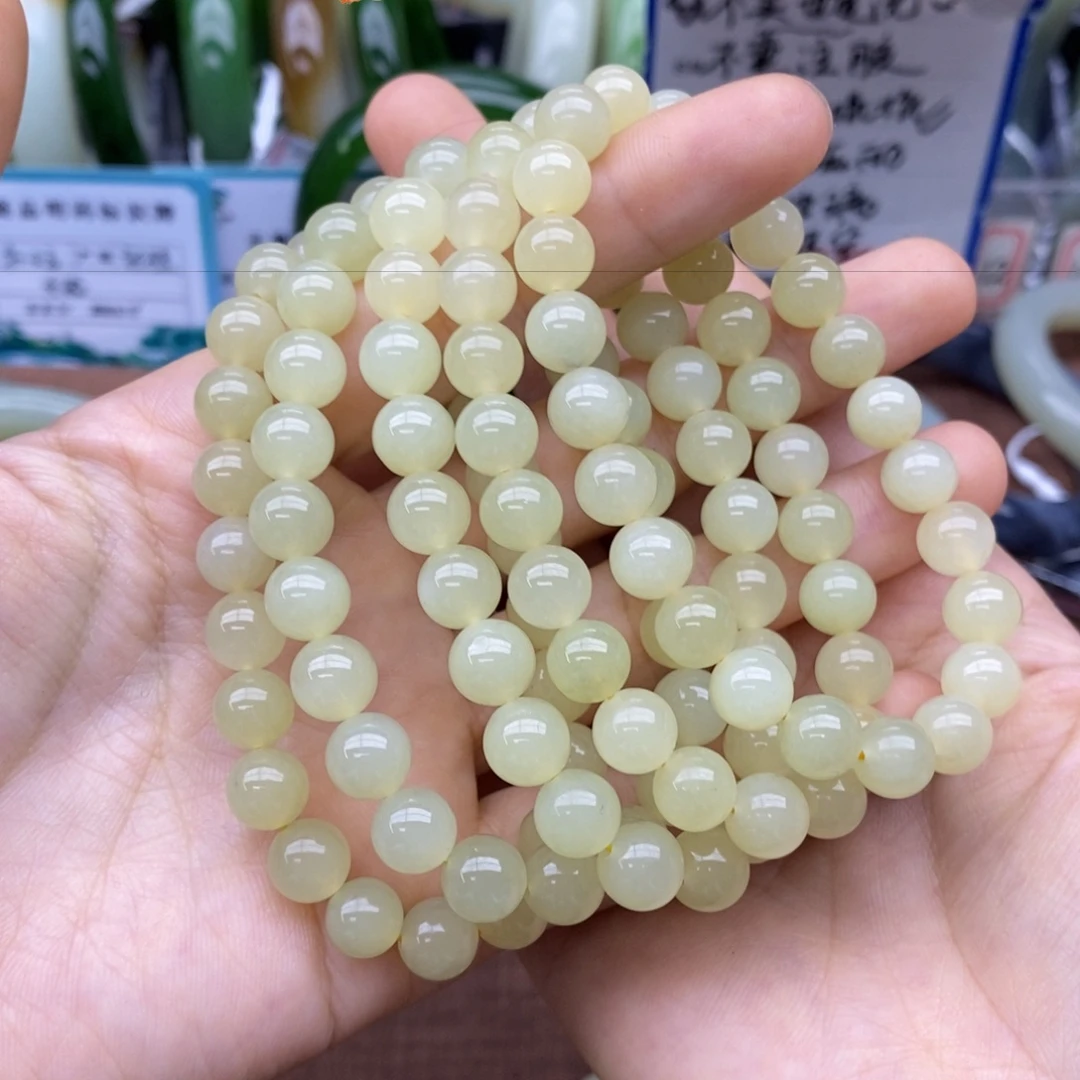 未镶嵌手串和田玉卡8