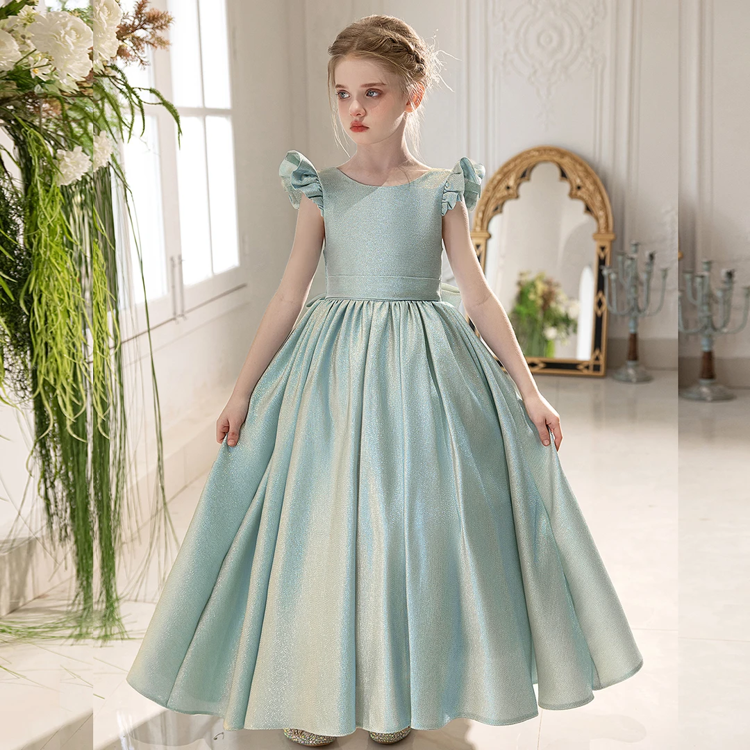 女童礼服裙十岁生日女孩公主裙小提琴演出服主持人走秀钢琴晚礼服