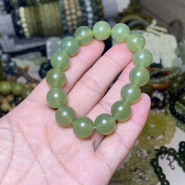 蛇纹石玉未镶嵌手链