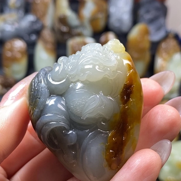 和田玉未镶嵌挂件