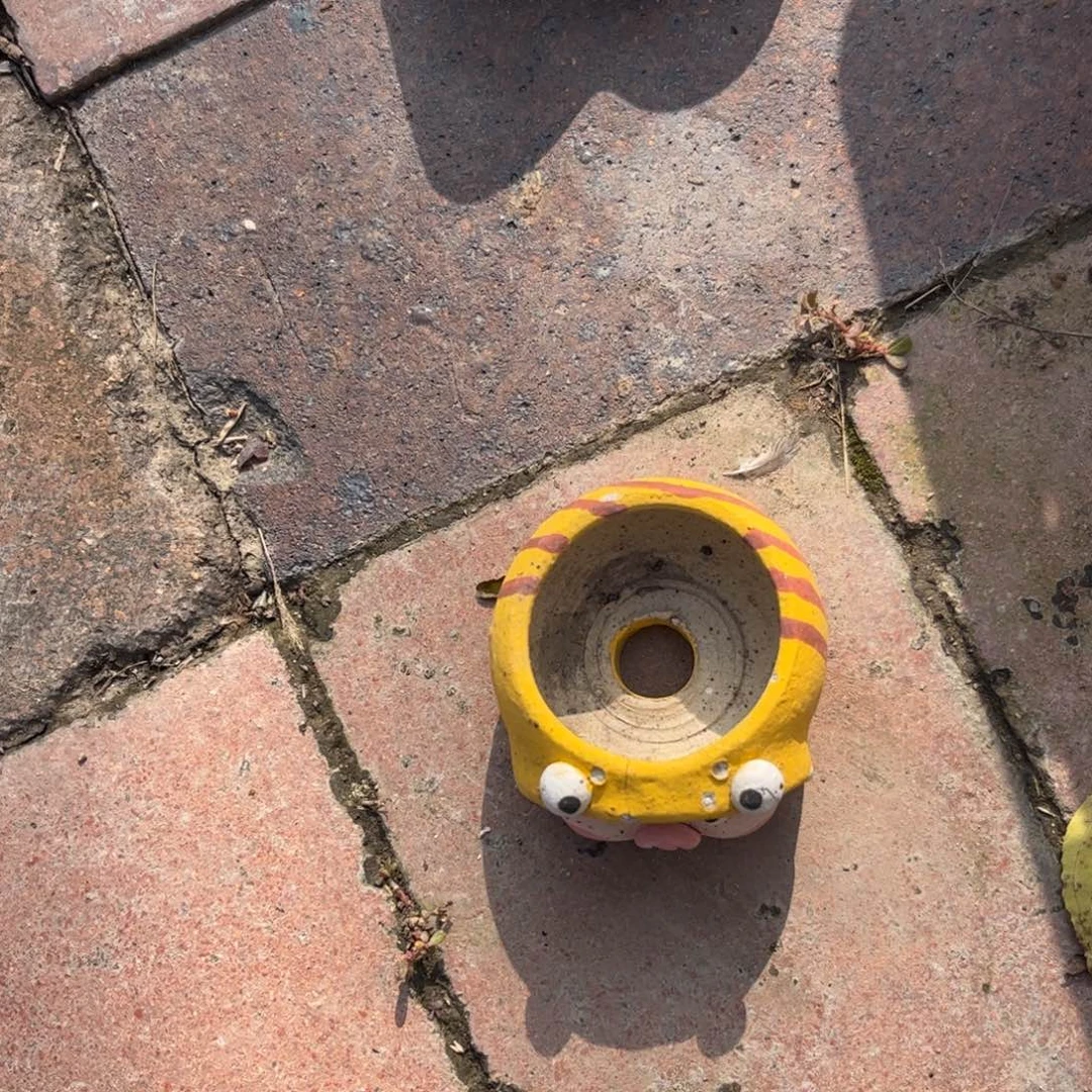 雨***泥塑古镇炻陶花盆瑕疵