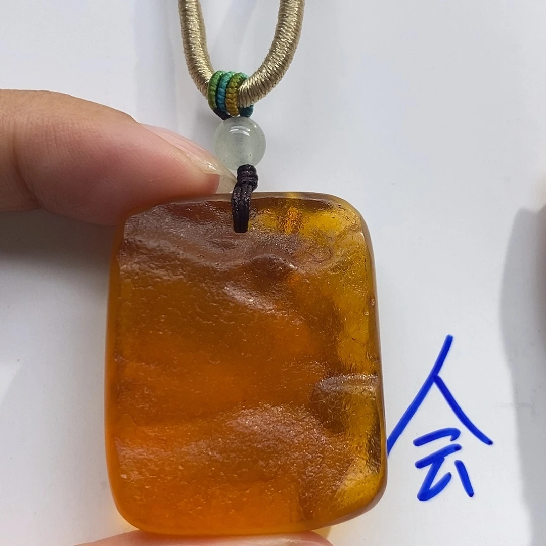 琥珀未镶嵌珠宝奇石蜜蜡吊坠
