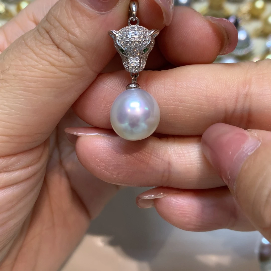 海水珍珠颈饰银S925镶嵌