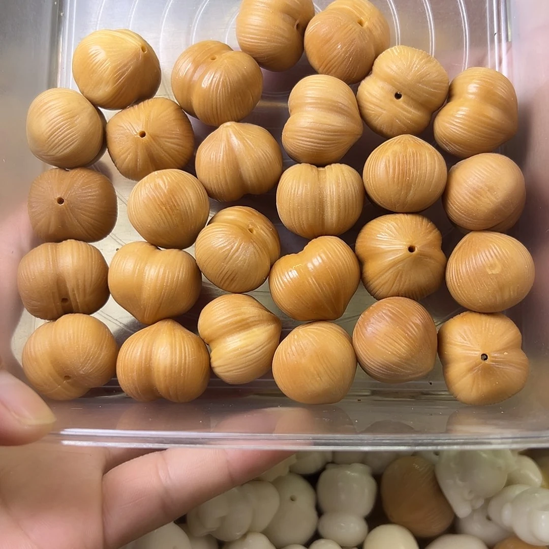 菩提根/象牙果吊坠10颗大尺寸咖色干磨屁桃