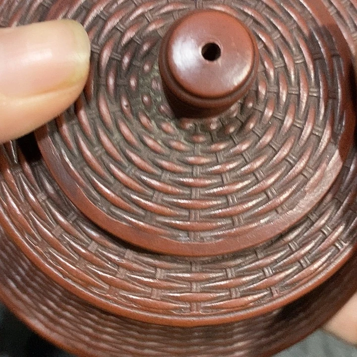 冀***雨茶壶紫砂陶瓷摆件爱好者摆件