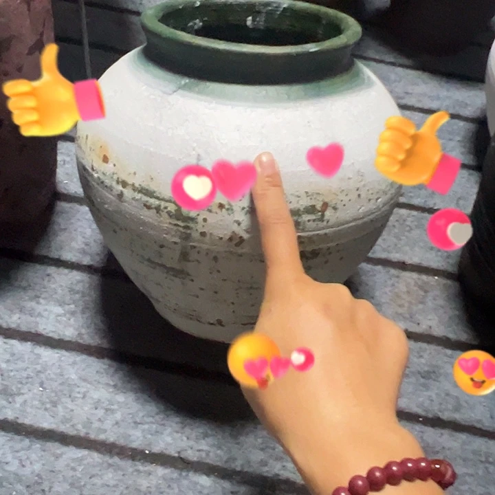粗陶盆默认打孔高23口15