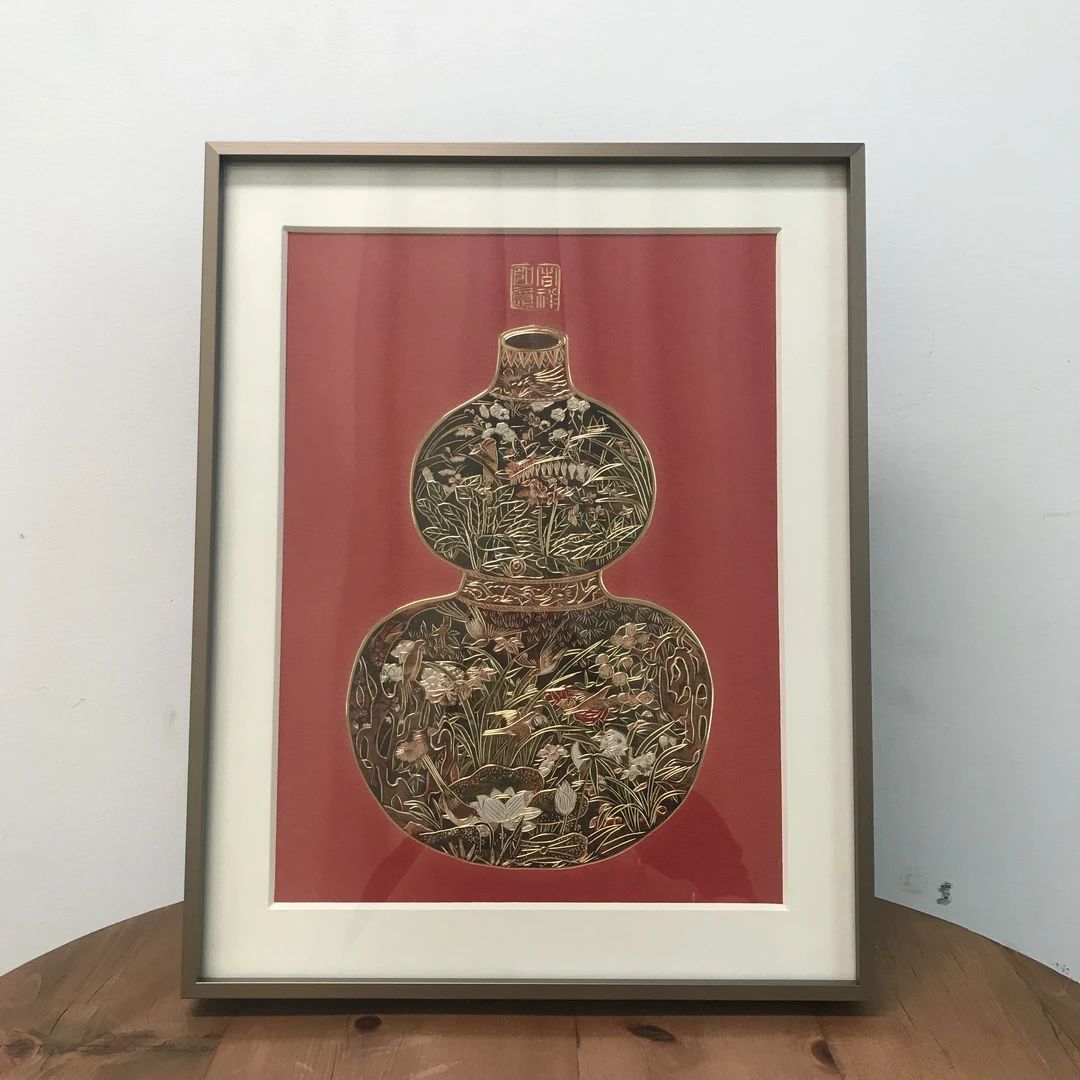 BORCH/博瑞奇铜雕葫芦挂画空间装饰摆件（09456）