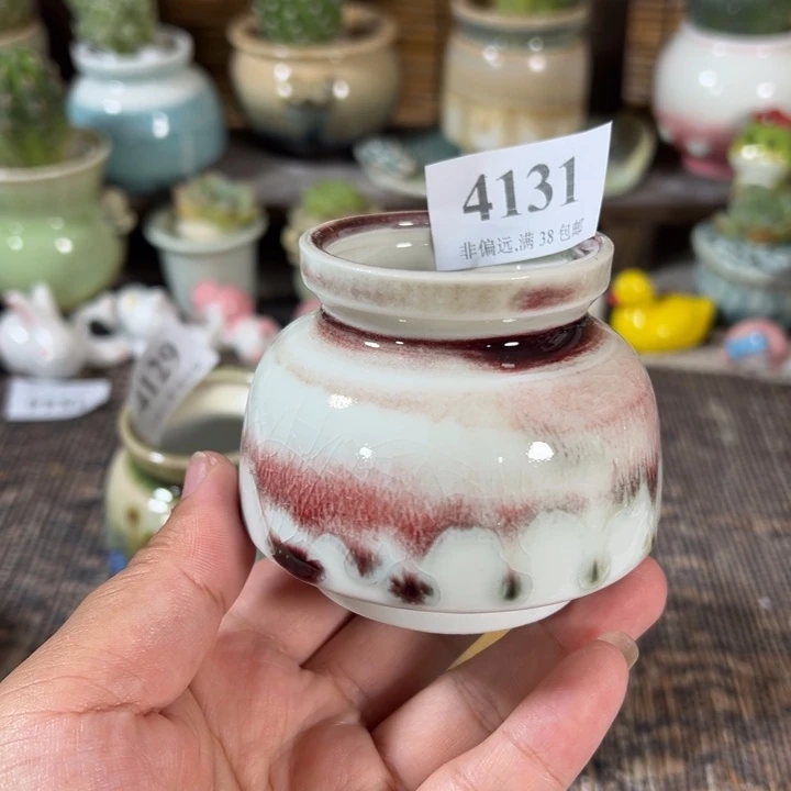 口4 手工花盆满30包邮