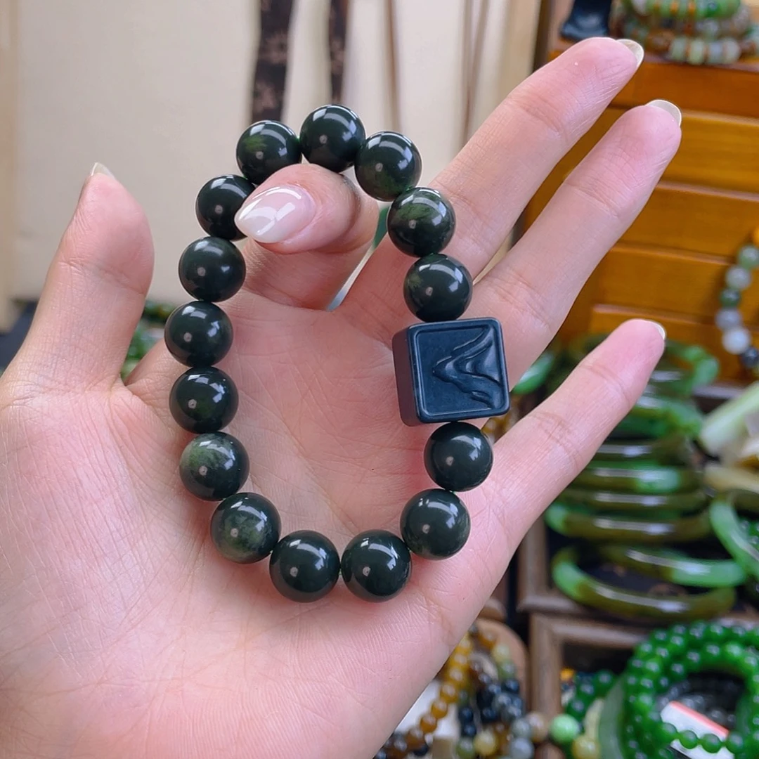 和田玉未镶嵌手链