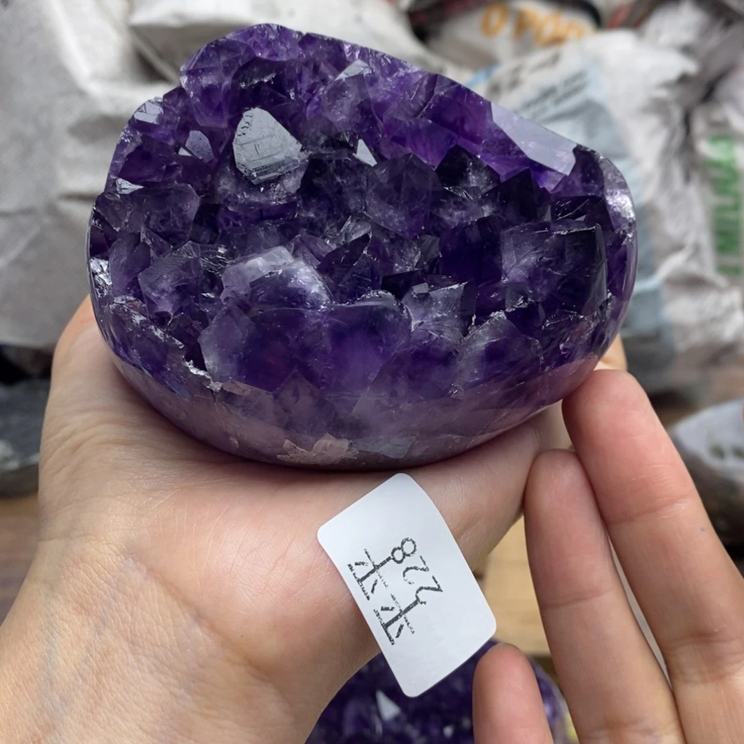 紫晶珠宝半成品未镶嵌