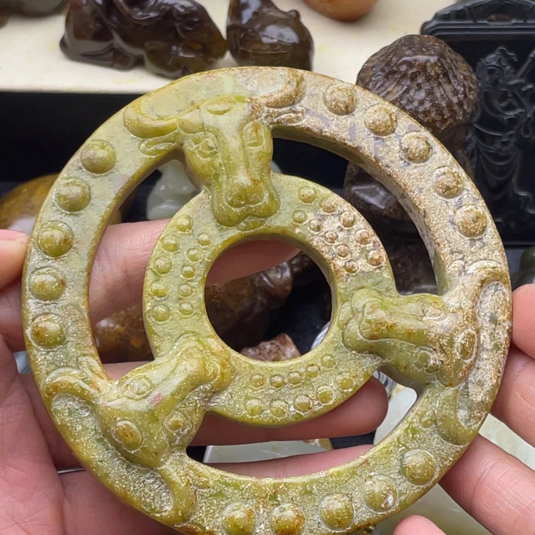 蛇纹石玉未镶嵌颈饰74