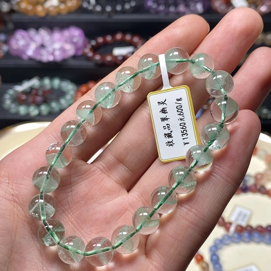 水晶手串未镶嵌翠幽灵9.3