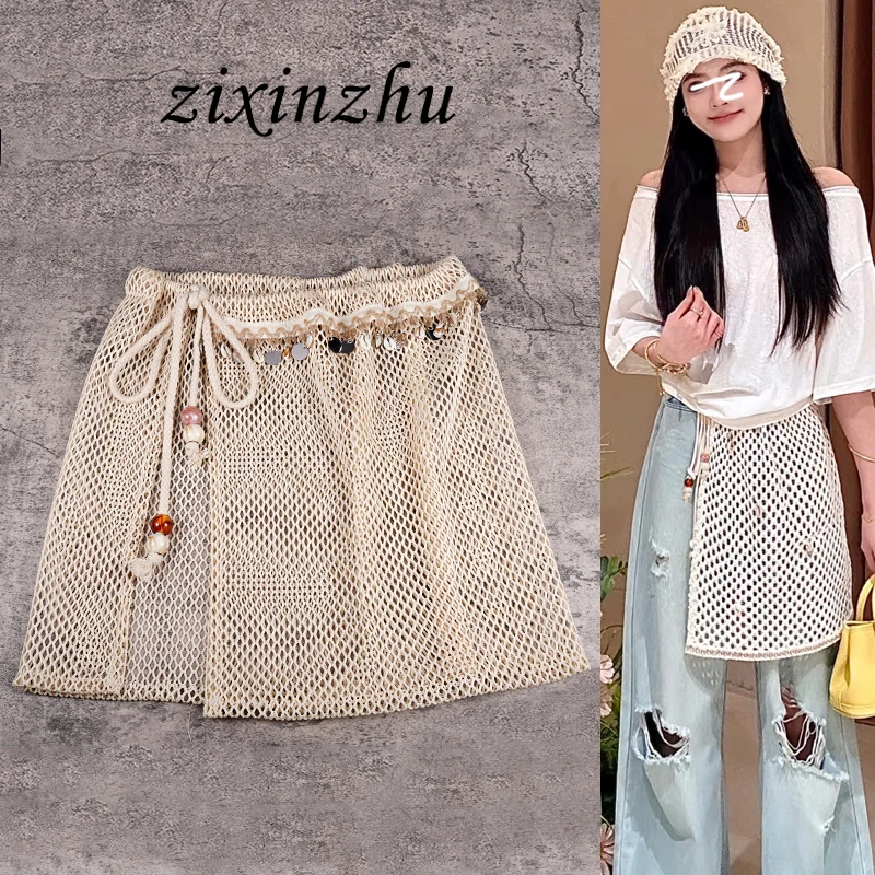 镂空屁帘腰带女波西米亚风腰封束腰高级感配饰叠穿配牛仔裤围裙帘