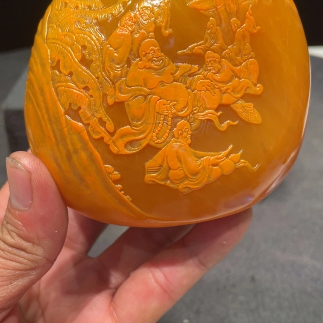 【闪购商品】寿山石真****机山水画作品欣赏